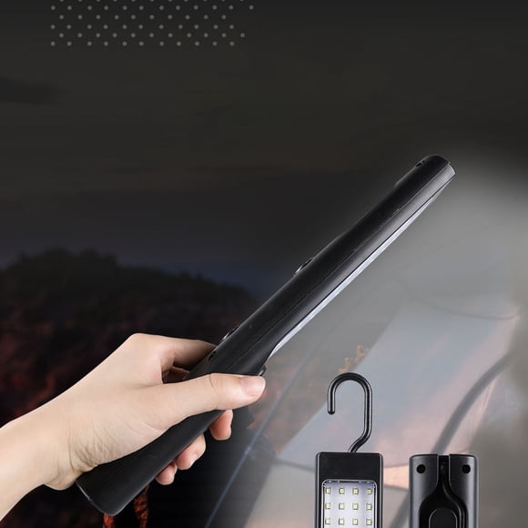 Rechargeable Work Light, 48 LED Magnetic Auto Repair Light, Portable Shockproof Emergency Light with 2000mAh Battery, USB Charging, 360° Rotating Head for Garage, Camping, and Auto Repair