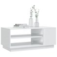 thumbnail image 2 of vidaXL Coffee Table High Gloss White 102x55x43 cm Engineered Wood, 2 of 4