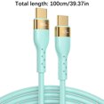 thumbnail image 1 of Type C Cable,Type C to Type C Cable 100W Type C Datacable Mobile Fast Charging Cable Suitable for Mobile Phone Flash Charging Cable 1M Type C Charging Cable,C Type Charging Cable, 1 of 2
