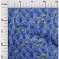 thumbnail image 2 of oneOone Tissu Jersey Coton Bleu Matériel de Robe de Mer Tissu Imprimé Tissu au Mètre 58 Pouces de Large, 2 of 4