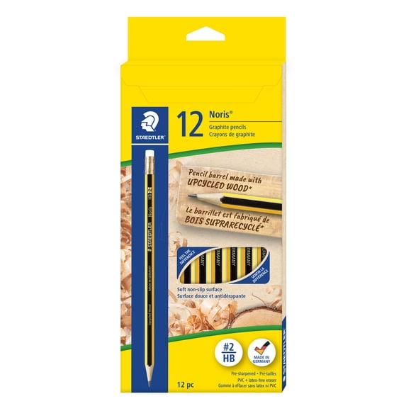 Crayons graphite Staedtler en bois recyclé, paquet de 12