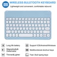 thumbnail image 4 of For iPad Mini 5th 4th 3rd 2nd 1st With Colorful Keyboard Leather Stand Cover Case Round Key Wireless Keyboard For 7.9inch Tablet With Mouse B French, 4 of 6