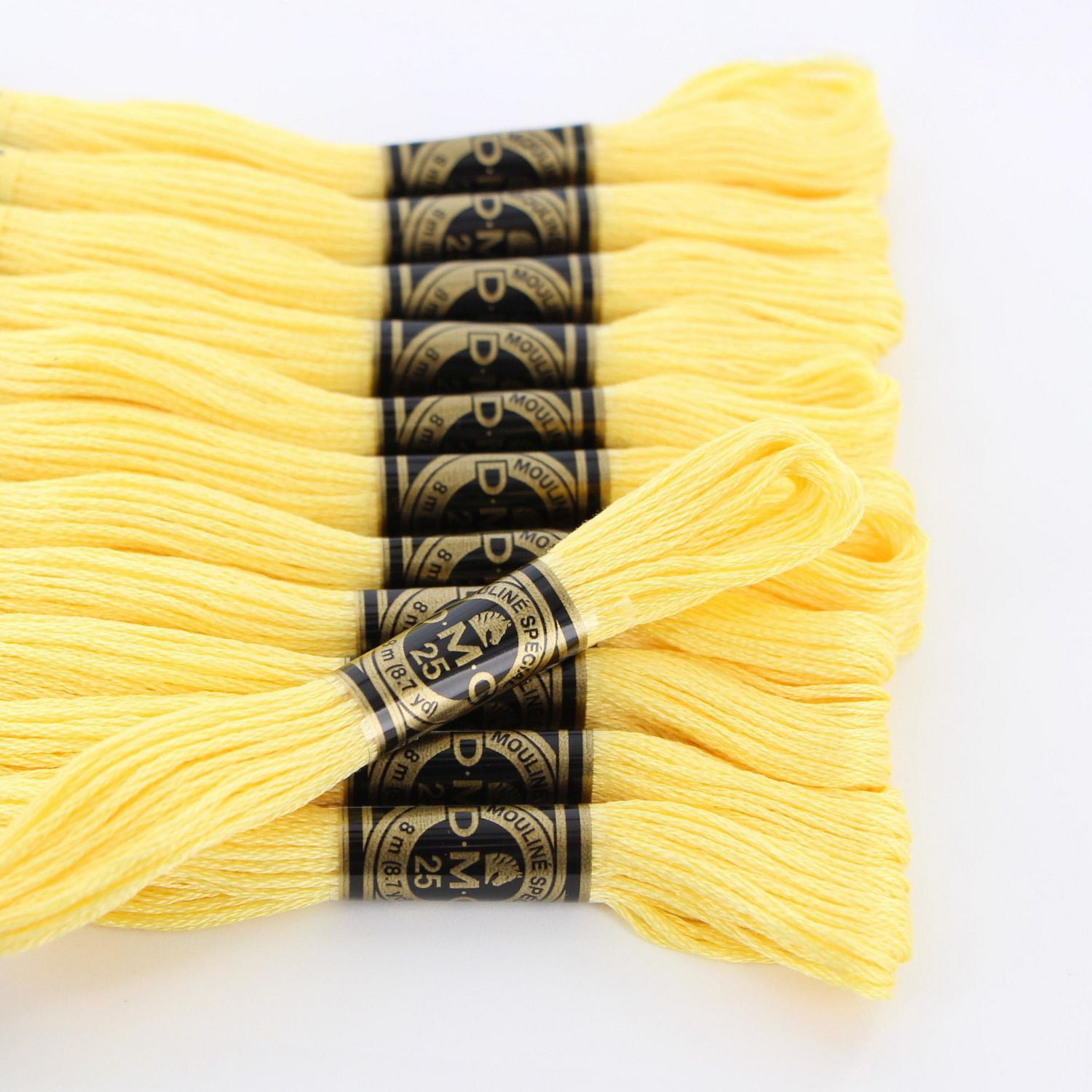 DMC Cotton Embroidery Floss 8 m (8.7 yd), 727 Very Light Topaz