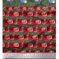 thumbnail image 2 of Soimoi Poly Georgette Fabric Stripe & Paisley Print Fabric by Yard 42 Inch Wide, 2 of 3