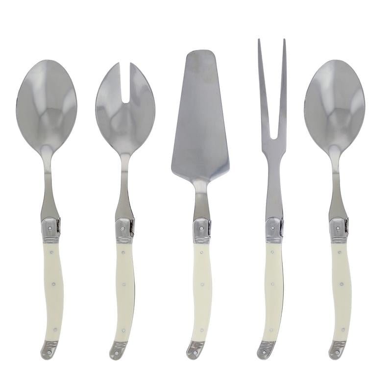 Ensemble d'hôtesse French Home Laguiole -Faux Ivoire - 5 pièces