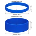 thumbnail image 2 of Unique Bargains Silicone Élastique Sublimation Gobelets Titulaire des Bandes de Bagues, Bleu 10Pcs, 2 of 6