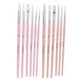 thumbnail image 1 of Nylon Paint Brush Watercolor Paint Brushes Paint Brushes For Acrylic Painting Watercolor Brush Set 12pcs Nylon Paint Brush Washable Cleanable Nylon Wool Material Different Colors, 1 of 8