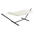 thumbnail image 1 of Double Hammock Hammock Stand 2-Person - 475lb Capacity with Breathable Cotton Rope & Reversible Quilted Pad, Portable for Camping, Patio, Backyard (Offshade, 1-Pack), 1 of 8