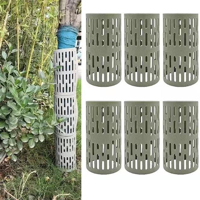 Vrorvz Long Lasting Weather Proof Tree Trunk Protector Guard with Breathable Design and Expandable Plastic Cover to Plants from Damage by Animals and Sunlight