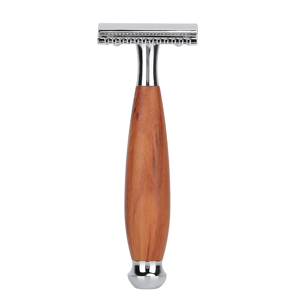 Wood Handle Men's Classic Wood Handle , Double Blade Manual Shaver, For Men Home