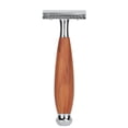 thumbnail image 1 of Wood Handle Men's Classic Wood Handle , Double Blade Manual Shaver, For Men Home, 1 of 8