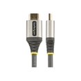 thumbnail image 3 of StarTech.com 16ft (5m) Premium Certified HDMI 2.0 Cable - High-Speed Ultra HD 4K 60Hz HDMI Cable with Ethernet - HDR10, ARC - UHD HDMI Video Cord - For UHD Monitors, TVs, Displays - M/M - Premium High Speed - HDMI cable with Ethernet - HDMI male to HDMI male - 16.4 ft - shielded - gray, black - passive, 4K60Hz (3840 x 2160) support, 3 of 4