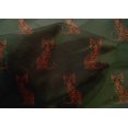 thumbnail image 4 of oneOone Cotton Silk Fabric Cat Ikat Printed Fabric 1 Yard 42 Inch Wide, 4 of 4