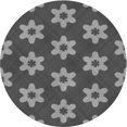thumbnail image 1 of Ahgly Company Tapis d'Intérieur Lavable en Machine Carré Transitionnel Gris Canon, 3 Pieds Carré, 1 of 7