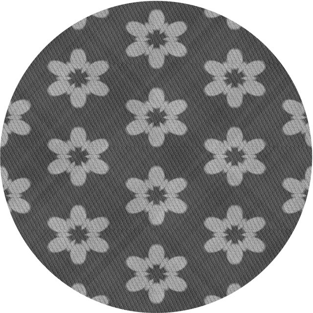 Ahgly Company Tapis d'Intérieur Lavable en Machine Carré Transitionnel Gris Canon, 3 Pieds Carré