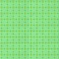 thumbnail image 1 of Ahgly Company Tapis d'Intérieur Lavable en Machine Carré Vert Transitionnel, 5 Pieds Carré, 1 of 7
