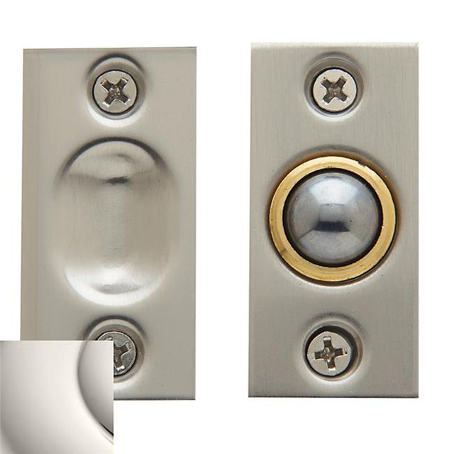 Baldwin 00425140 Adjustable Ball Catch, Polished Nickel
