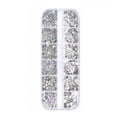 thumbnail image 1 of 12 Cells Nail Art Rhinestones Crystal Glitter Glass Diamond Decorative for Nails Makeup DIY Crafts, 1 of 8