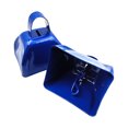 thumbnail image 2 of Graflsoa Blue Metal Cowbells - 3 Inch, 6-Pack for Christmas Decor, DIY Crafts, Sports Events, and Weddings, 2 of 6