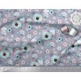 thumbnail image 3 of Soimoi Poly Georgette Fabric Robin,Butterfly & Anemone Floral Print Fabric by The Yard 42 Inch Wide, 3 of 3