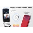 thumbnail image 5 of E Prime-A1 Pro 4G Unlocked Flip Mobile Phone for Seniors, Easy-to-Use Big Button Clear Sound Flip Cell Phone with SOS Button, GPS and a Convenient Charging Dock (Red), 5 of 5