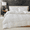 Snow White, variant on JOLUSERE Light Gray Soft Breathable Striped Textured Duvet Cover Bedding Queen Size