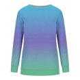thumbnail image 2 of Chandails à Capuchon Mode pour Femmes 2023 Col Rond Mode Décontracté Manches Longues Imprimé Chandail Hauts Blouse Rabais de 50 % Liquidation Costumes d'Halloween/Noël, 2 of 3