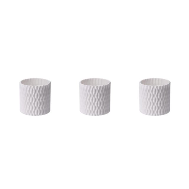Ruiboury Breathable And Durable - Rotating Makeup Brush Cup With Open 360 ° Rotation For Easy Access white rotating style 3Set