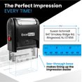 thumbnail image 4 of ExcelMark 5-Line Large Return Address Stamp - Custom Self Inking Rubber Stamp - Customize Online with Many Font Choices - Large Size (Custom Stamp with 5cc Refill Ink), 4 of 10