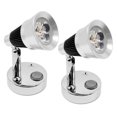 thumbnail image 1 of Dream lighting RV LED Luminaires d'Intérieur 12V LED Lampes de Lecture de Chevet Mur Mount-Chrome Finition, Blanc Chaud, 2W, 110Lm Pack de 2, 1 of 2