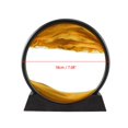 thumbnail image 4 of DOLITY Round Glasss Art Picture 3D Effect Dynamic Deep Sea Flowing Sand Art, Birthday 7in Yellow, 4 of 4