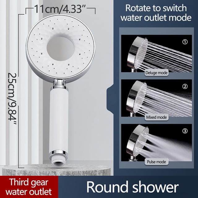 TIMIFIS Shower Head Shower Hand-held Shower Top Spray Suit Pressurized Shower Single Shower pring/Summer