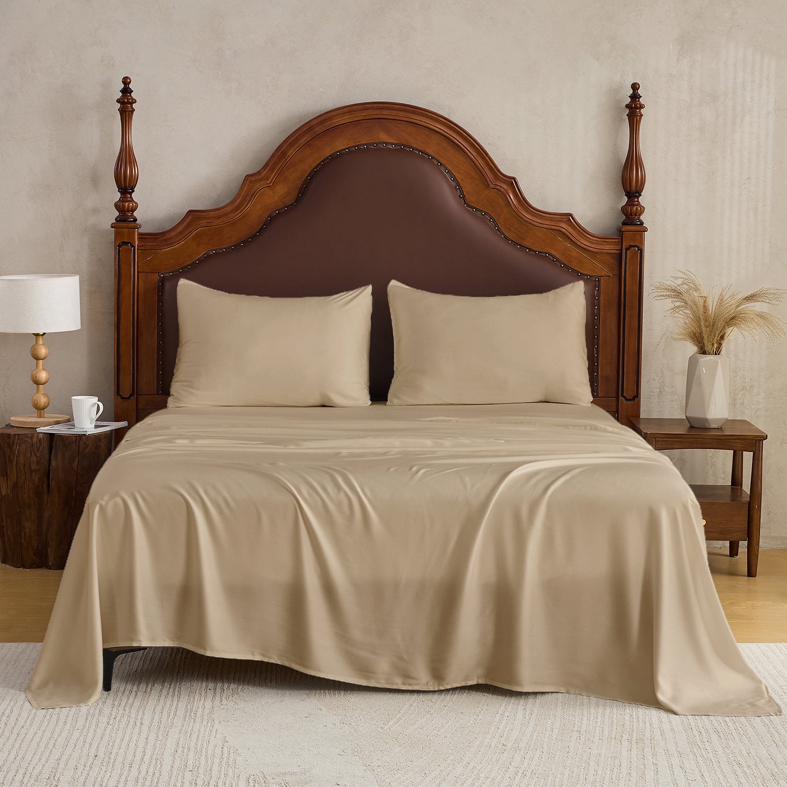 Gogreen 3PC Bamboo Full Sheet Set, Deep Pocket Fit 16