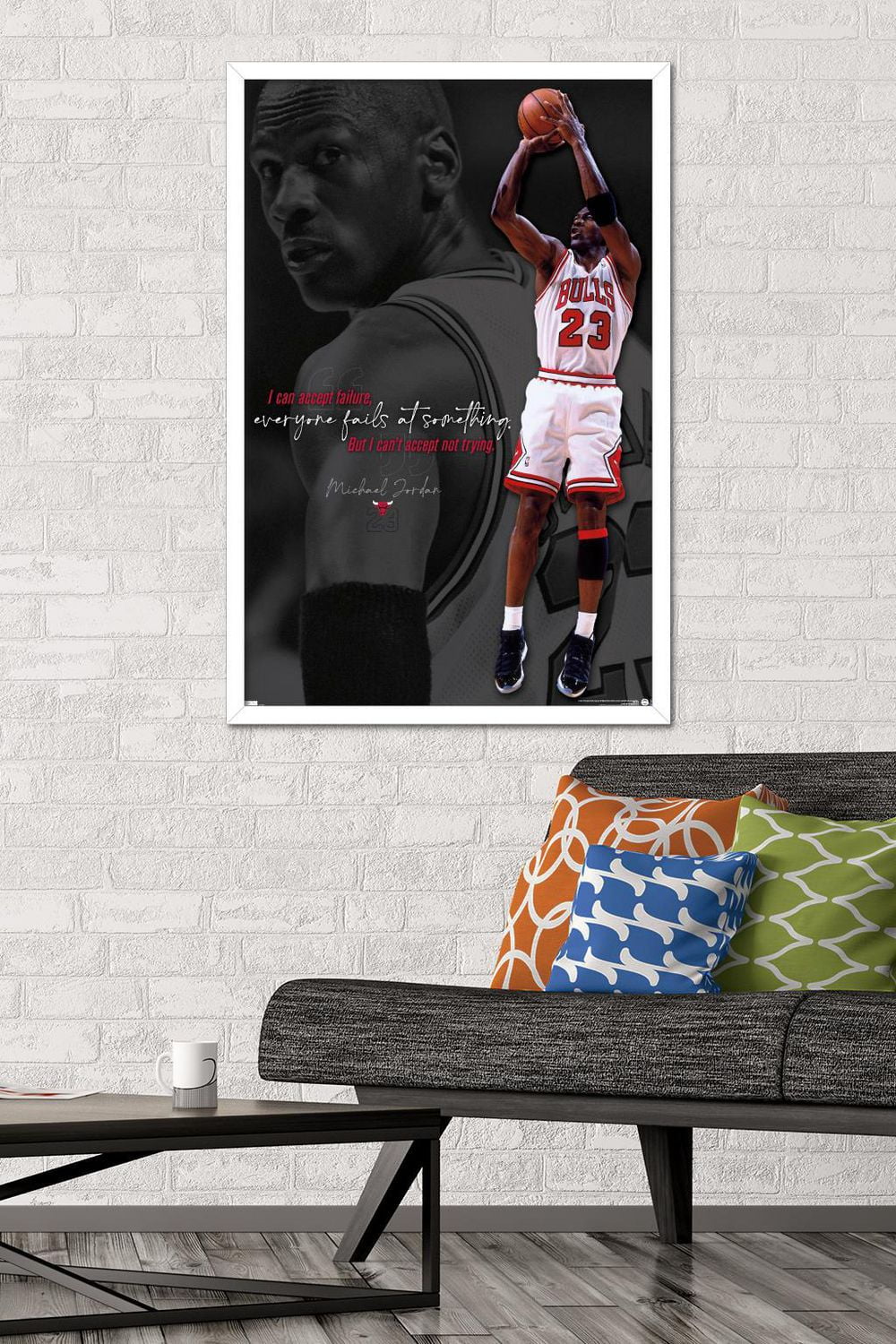 Michael Jordan - Can't Accept Not Trying Wall Poster