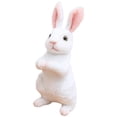 thumbnail image 2 of HOARBOEG Mini Realistic Cute Plush Rabbits Lifelike Animal Easter Bunny Simulation Model Birthday Gift Furry Rabbit of The Chinese New Year Children's Birthday Gift, 2 of 8