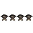 thumbnail image 3 of 4pcs Antique Brass  , Wood Box Decorative Feet Leg Corner Protector Jewelry Chest Box Durable Distinctive Hardware, 3 of 8