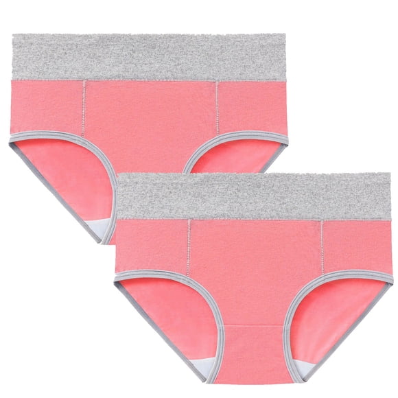 Women's Seamless Underwear, High Waist No Show Panties, Soft Breathable Hip Lifting Briefs, 2 Pack