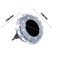 thumbnail image 3 of Birdeem Solar Ground Lights, Bright LED Auto On/Off Solar Disc Lights for Yard Garden Pathway, IP65 Waterproof Plastic Landscape Lighting, 7x7x6cm Easy Install, 3 of 9