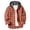 Orange, variant on Ccpelsie Long Sleeve Shirts for Men Fall Button Down Plaid Hoodie Jackets Casual Flannel Comfort Stylish Hooded Tops(Dark Green,L)