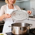 thumbnail image 4 of Stainless Steel Steamer with Lid - Kitchen Cookware for Steaming and Cooking Versatile Steamer Rack for Pots and Pans, 4 of 7