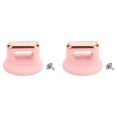 thumbnail image 1 of relayinert 2pcs Practical Wooden Grain Pot Lid Top Bead Internally Cast Screw Core Handle Pink, 1 of 6
