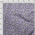 thumbnail image 3 of oneOone Polyester Spandex Purple Fabric Floral Craft Projects Decor Fabric Printed By The Yard 56 Inch Wide, 3 of 4