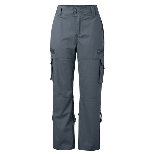 LUOGENLI Pantalon Décontracté pour Femme Pantalon Rétro Français à Jambe Grand pour Femme Poche Décontractée Ample à Jambe Droite Pantalon de Travail pour Femme Pantalon Décontracté pour Femme Taille Extensible Pantalon Décontracté pour Femme 36X28 Gris m