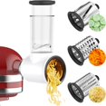 thumbnail image 1 of DEBGFS Slicer Shredder Attachments for KitchenAid Stand Mixers  Food Slicer Accessory with 3 Blades, 1 of 7