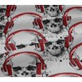 thumbnail image 5 of oneOone Viscose Jersey Red Fabric Skull Fabric For Sewing Printed Craft Fabric By The Yard 60 Inch Wide, 5 of 5