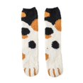 thumbnail image 2 of Women Winter Fluffy Fuzzy Warm Slipper Socks Cute Cat Paw Home Sleeping Animal Socks, 2 of 3