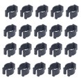 thumbnail image 2 of Clips de Support de Queue de Billard, 20 Pcs Clips de Queue de Bâton de Piscine en Plastique Noir Clips de Support de Queue de Billard avec Oreille pour Billard, Support de Canne à Pêche, 2 of 7