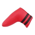 thumbnail image 1 of pitrice Housse de Putter Lame de Golf Tête de Golf Magnétique Housse Blanche de Golf pour Protection Putter de Club Rouge 14x13cm, 1 of 6