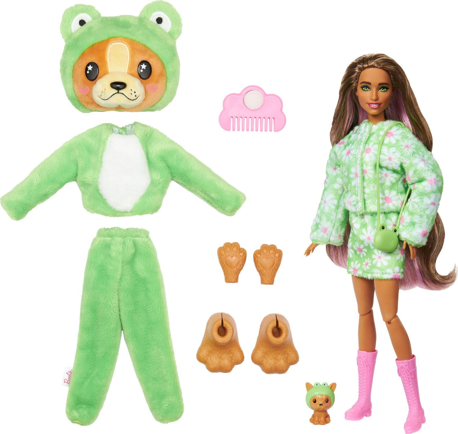 Barbie – Poupée Barbie Cutie Reveal - grenouille verte