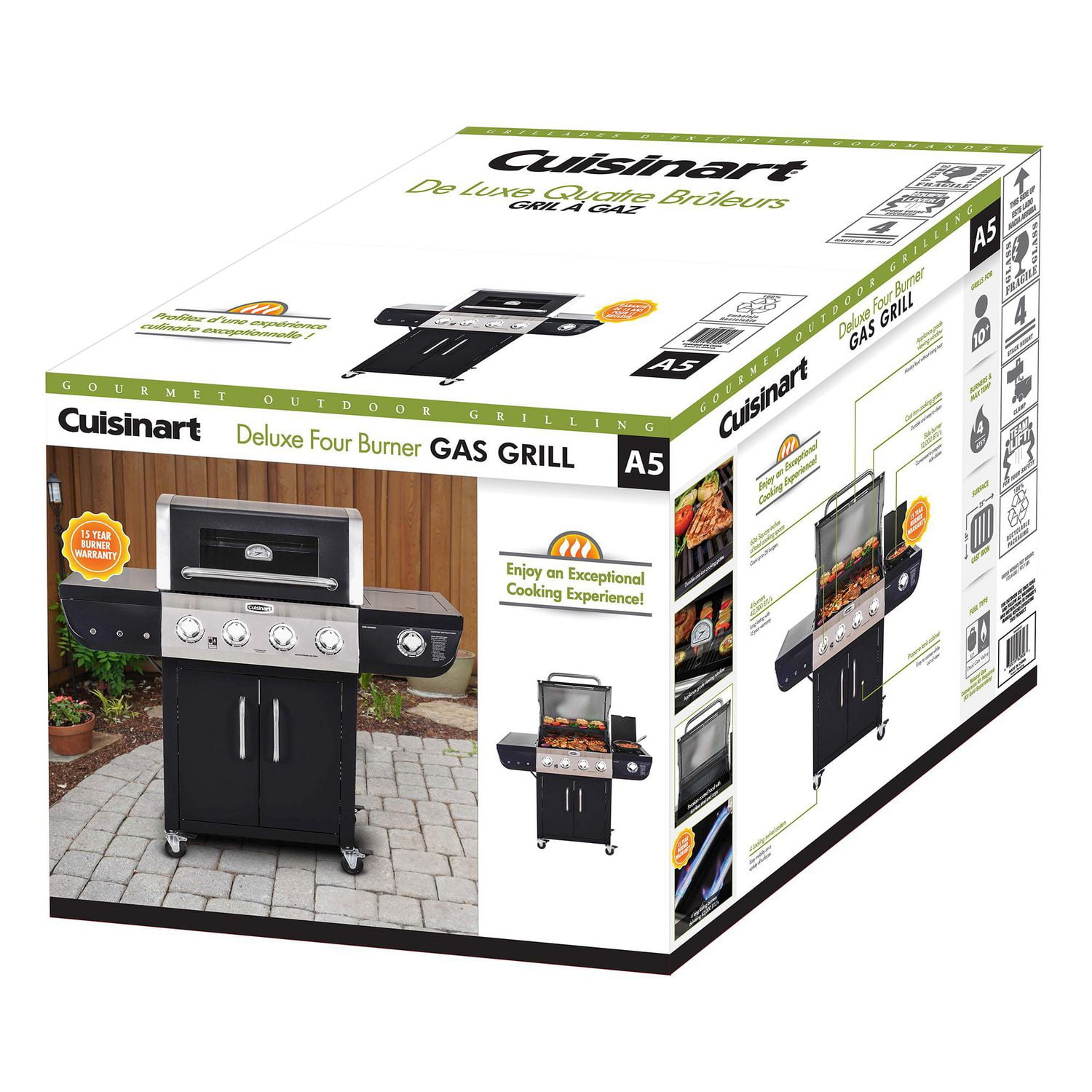 Cuisinart Four Burner Dual Fuel Gas Grill